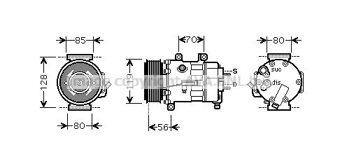AVA QUALITY COOLING Kompressor,kliimaseade CNK250